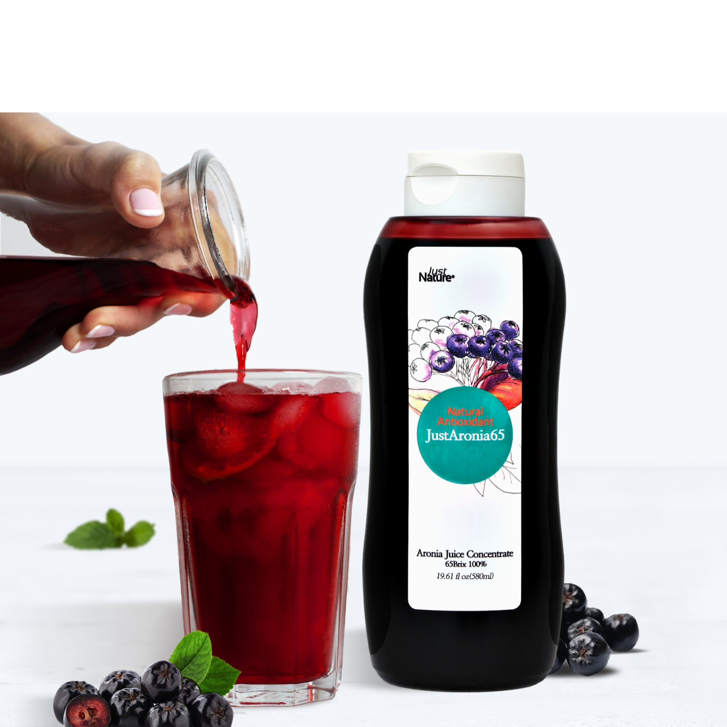 Pure Polish Aronia Juice Concentrate JustAronia65 Single Pack