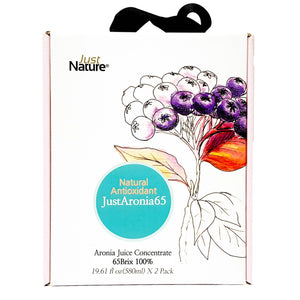Organic Aronia Juice Concentrate JustAronia65 2PACK